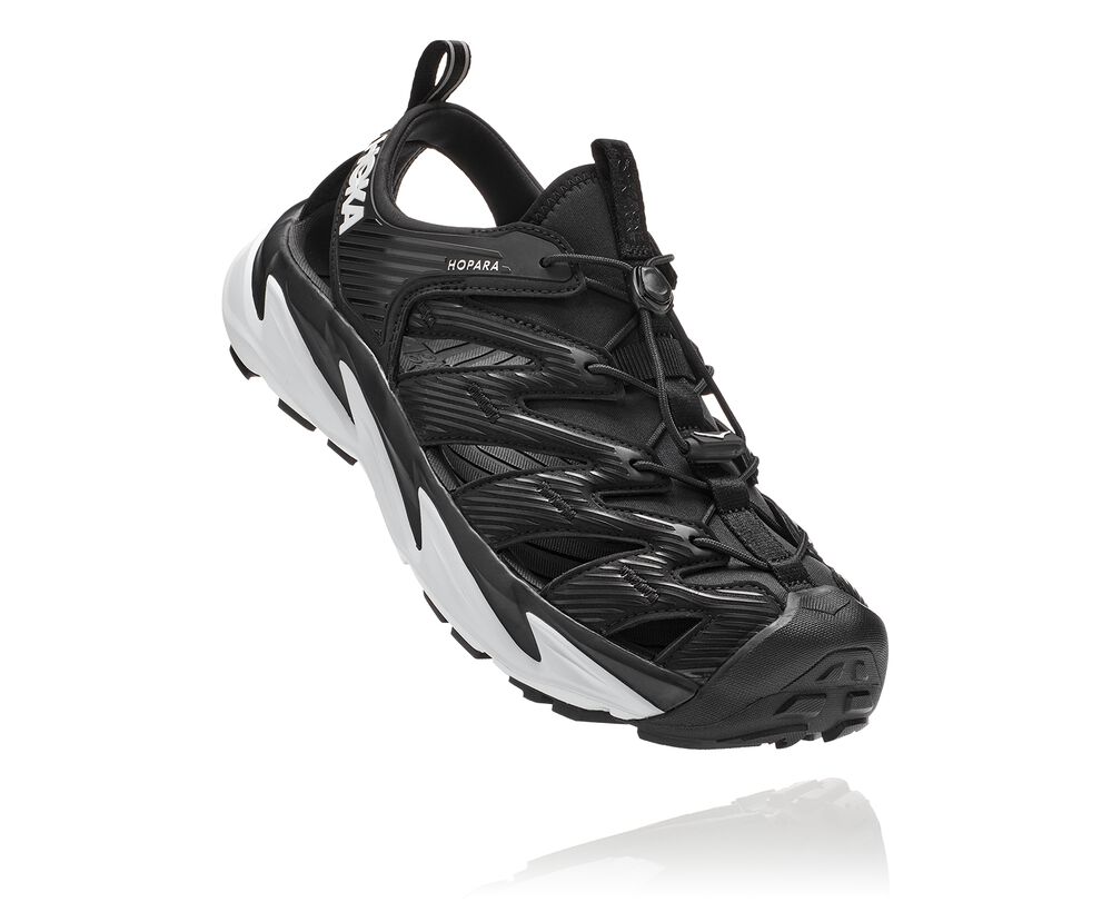 Hoka One One Hopara Sandaler All Gender Svarta/Vita - SE-9732203